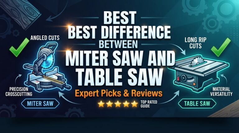 7 Best Difference Between Miter Saw And Table Saw: Quality Picks 2026