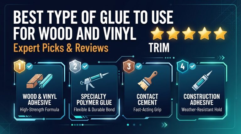 5 Best Type Of Glue To Use For Wood And Vinyl Trim: Expert-Tested 2026