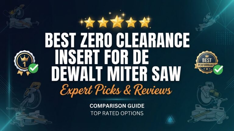 5 Best Zero Clearance Insert For Dewalt Miter Saw: Quality Picks 2026