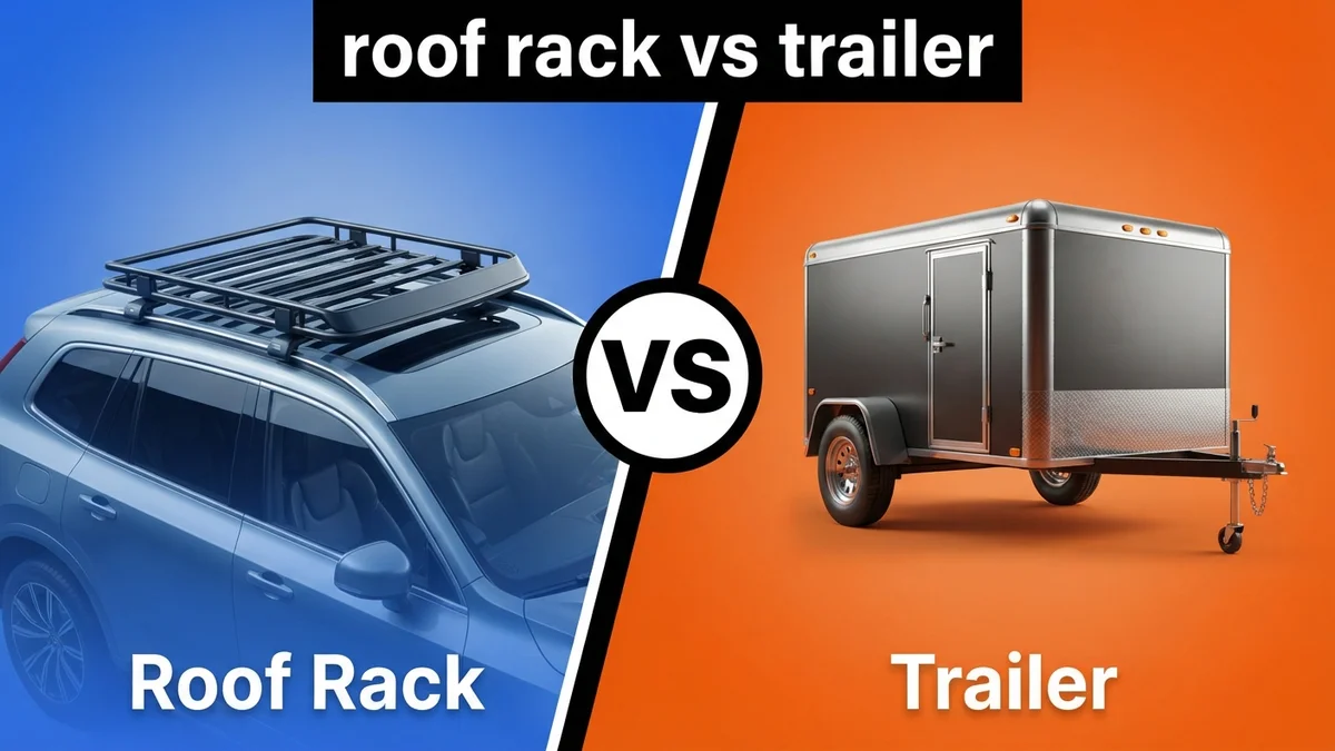 Roof Rack vs Trailer comparison